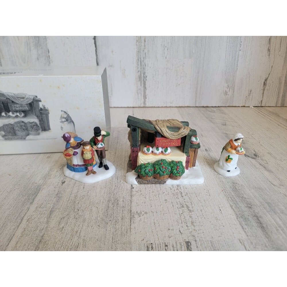 Dept 56 58408 Christmas Pudding Costermonger village accessory xmas